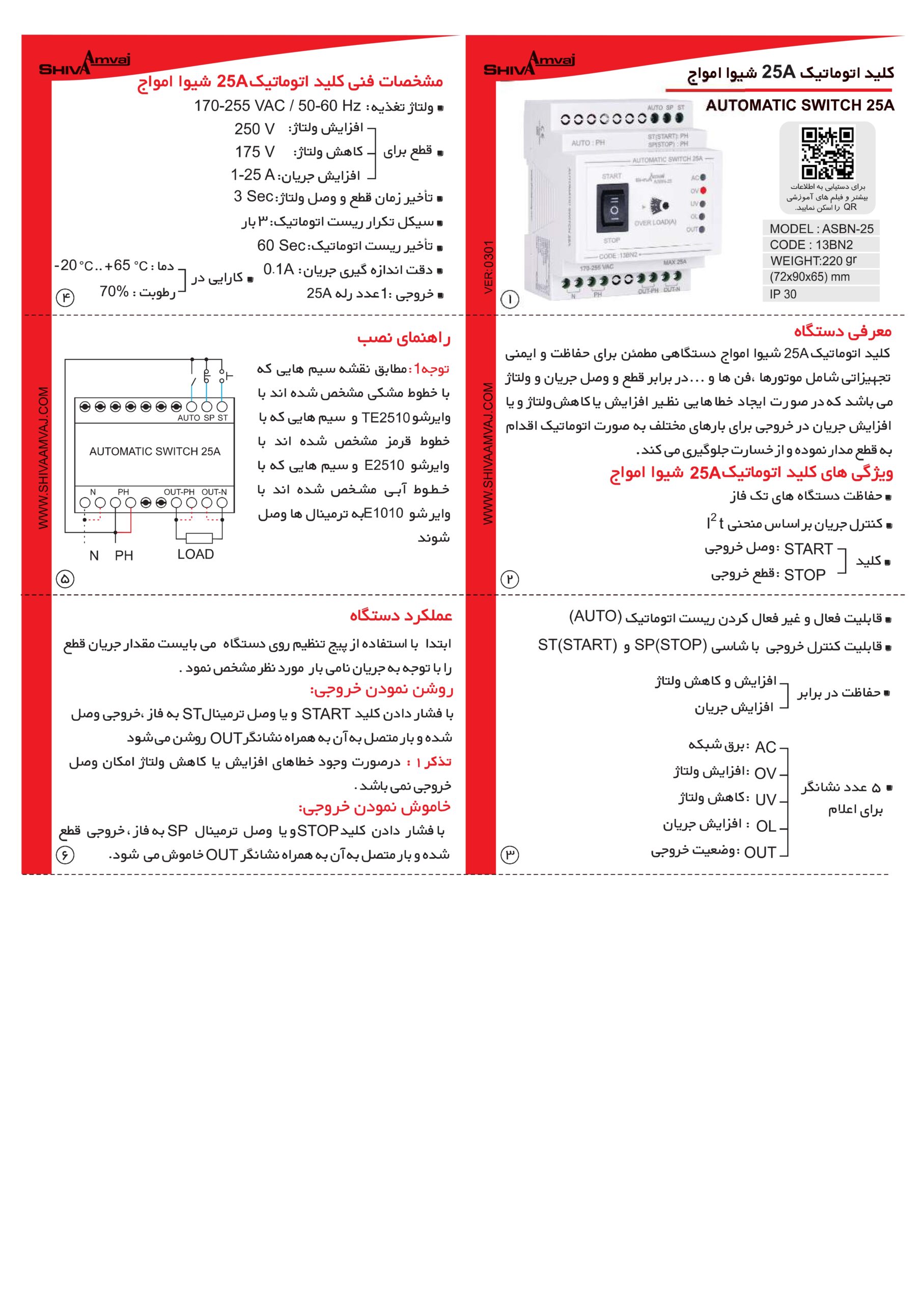 کلید اتوماتیک 25A - Image 2